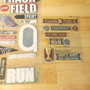 Brand New Track Field Chipboard And Die Cuts